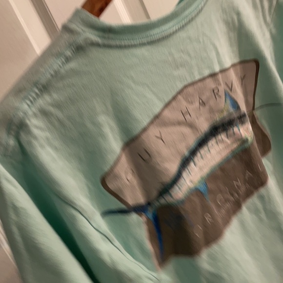 Guy Harvey shirt aqua Small short sleeve - Picture 7 of 16